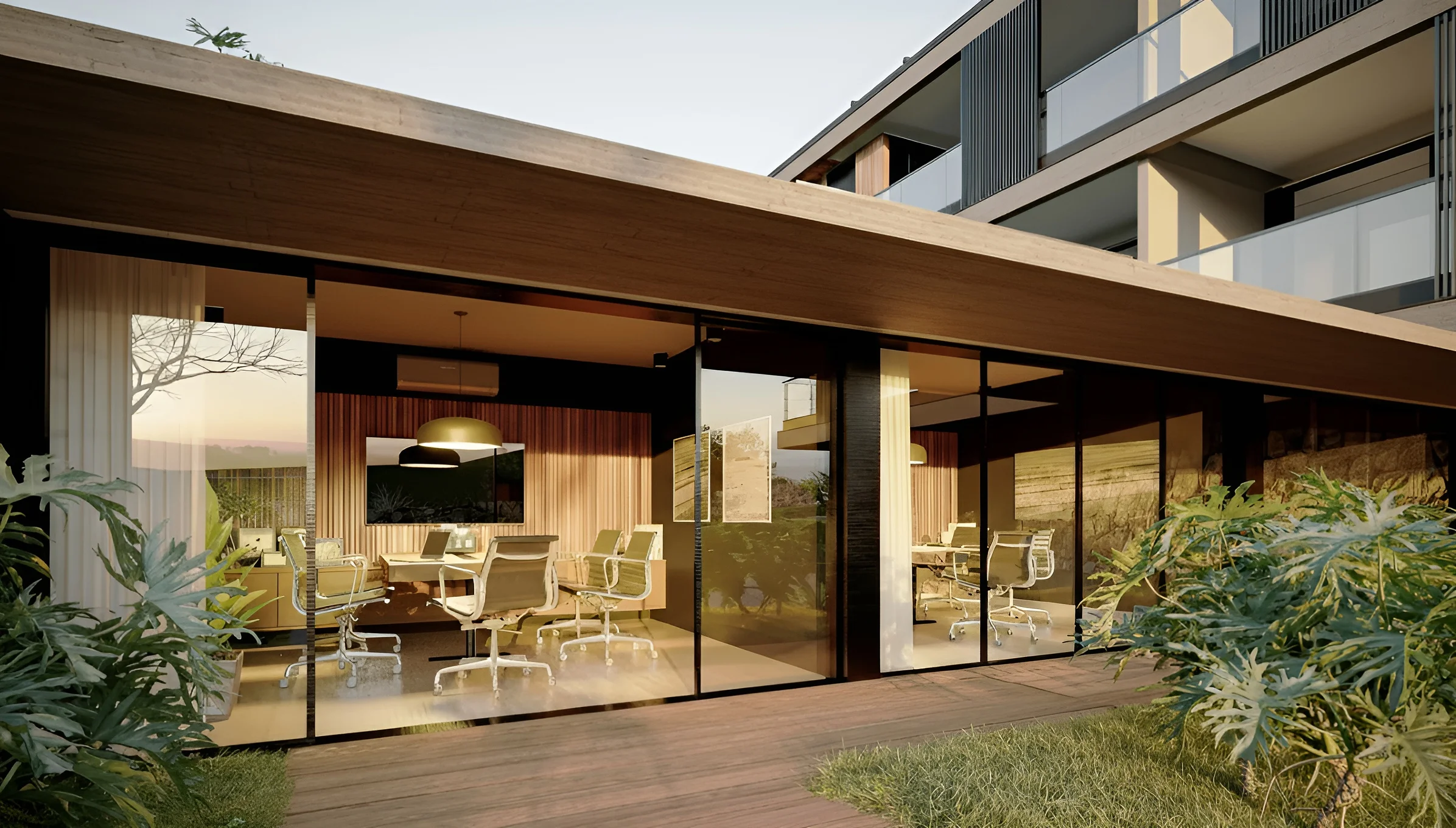 Yrupá Praia Mole: Modernist Waterfront Villa with Private Garden in Lagoa da Conceição