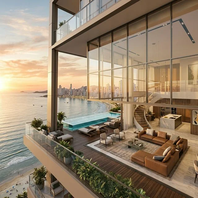 Senna Tower: Ultra-Luxury Duplex Penthouse with Atlantic Views in Barra Sul