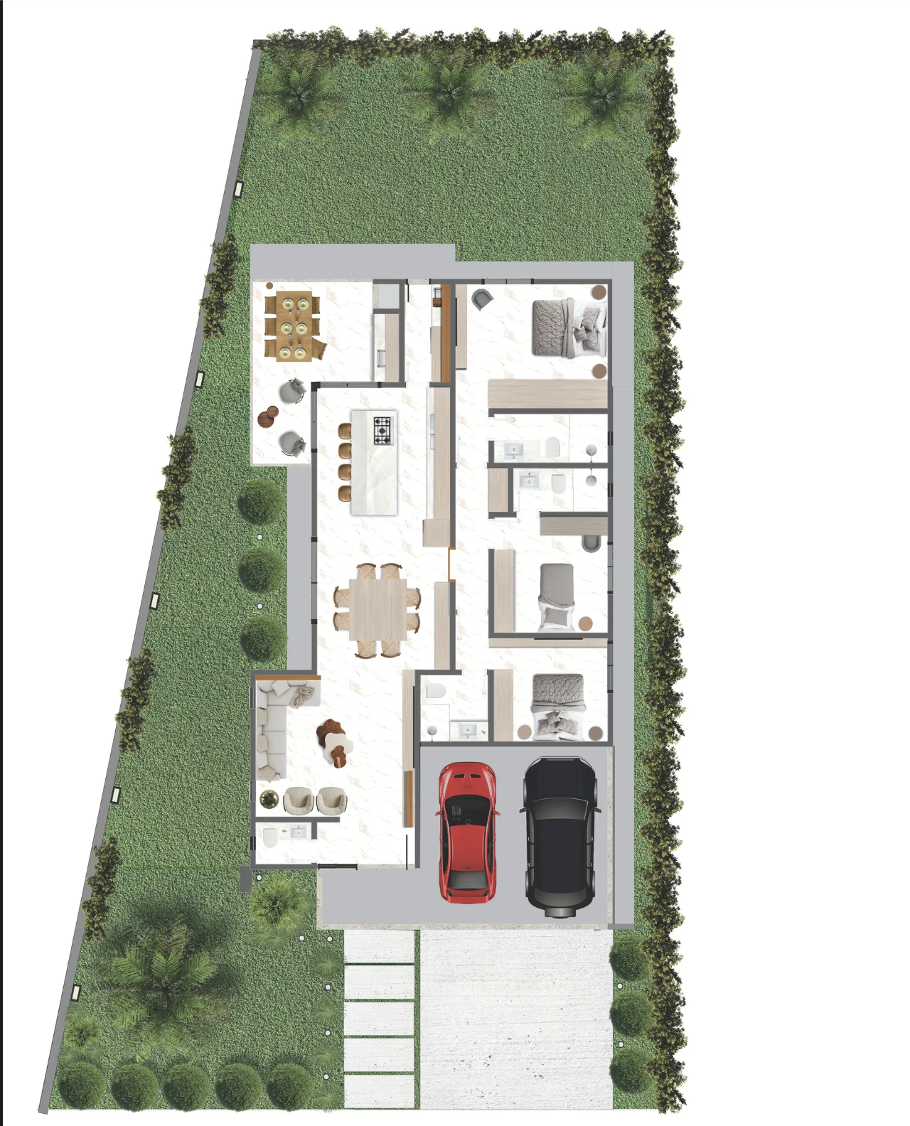 Stunning Residence with Voluminous Living in Canasjurerê