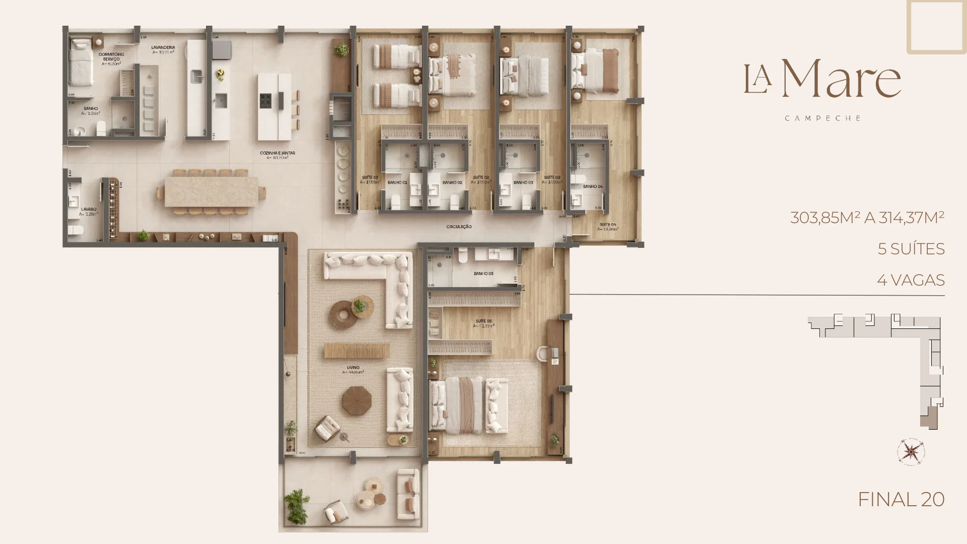 La Mare Campeche | Ultra-Luxury Beachfront Residences in Florianópolis